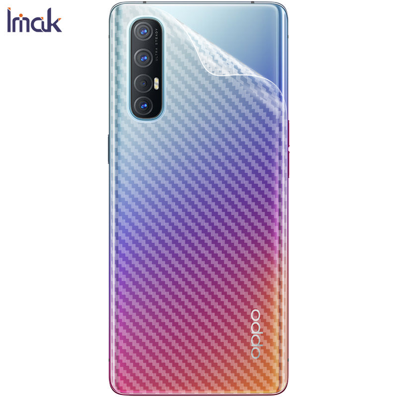 Ochranná fólie na zádech telefonu IMAK pro Oppo Reno3 Pro 5G s texturou uhlíkových vláken proti poškrábání Ochranná fólie na zádech telefonu IMAK pro Oppo Reno3 Pro 5G s texturou uhlíkových vláken proti poškrábání
